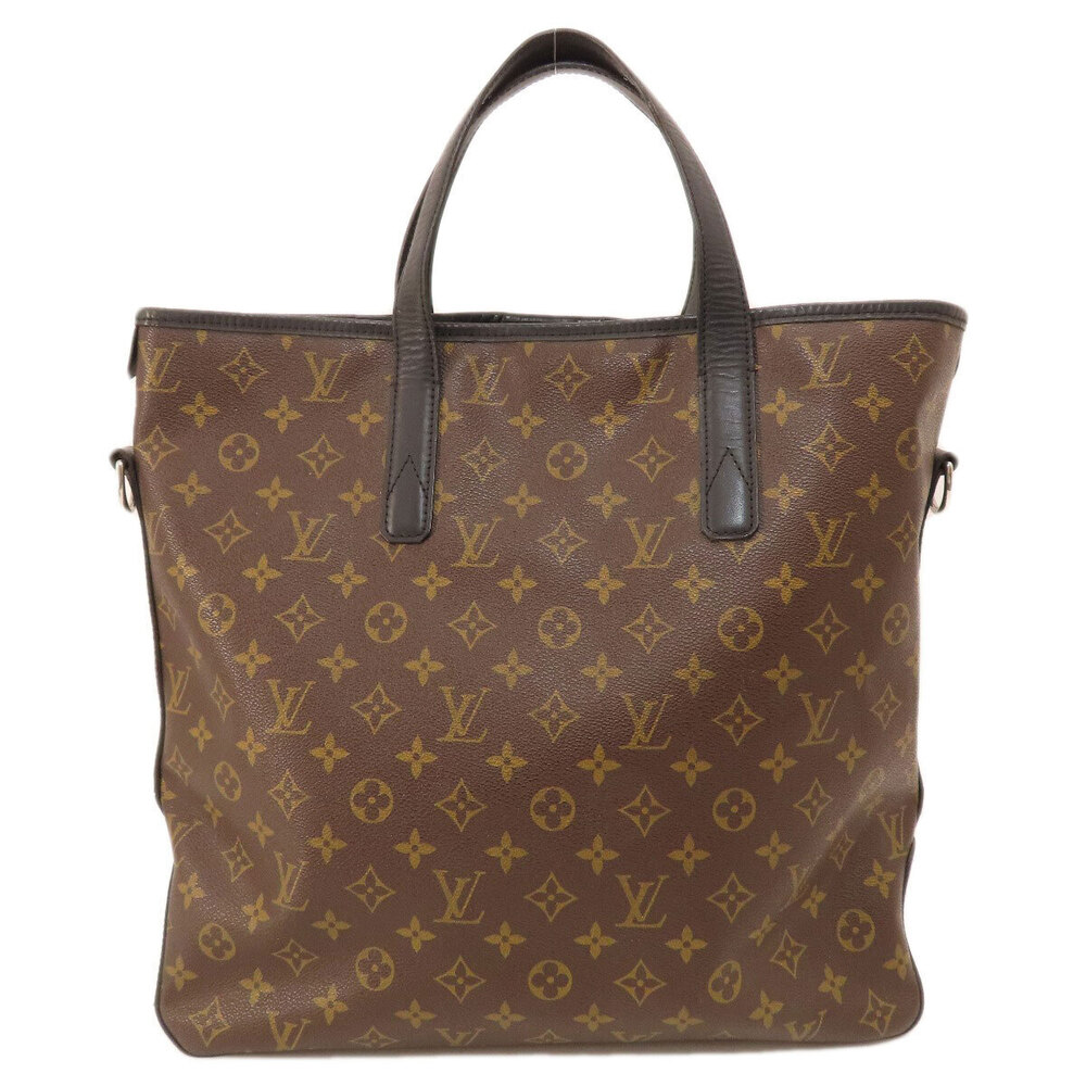 Louis Vuitton Macassar Kitan Tote Canvas Monogram Bag Brown